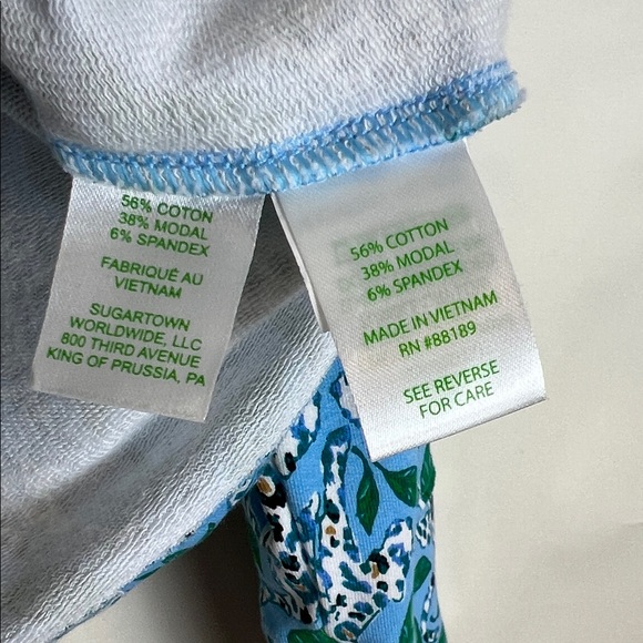 Lilly Pulitzer Melena Popover Leaping Leopards Half Zip Pullover Small - Picture 8 of 9